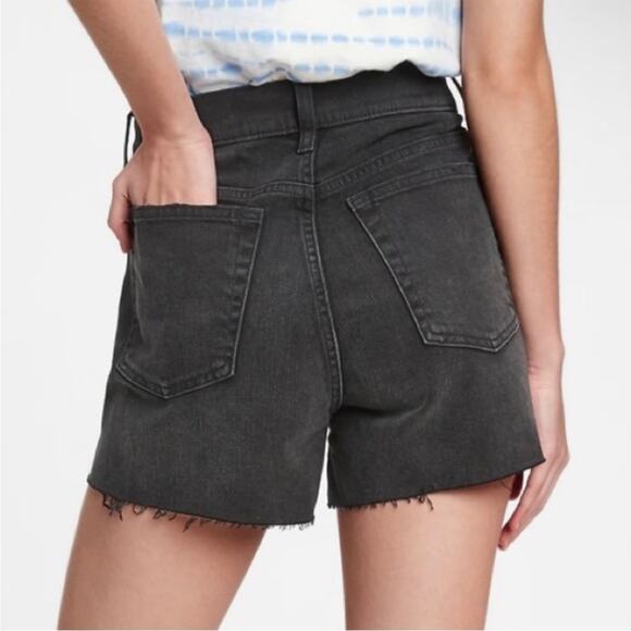 NWT Gap Cheeky Short Sky High Button Fly Black High Rise - Picture 2 of 8